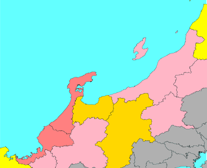 北陸地方マップ
